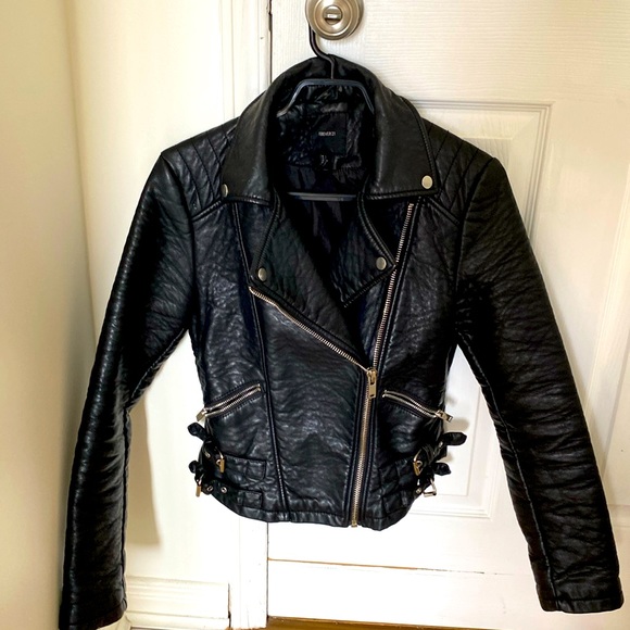 Moto Faux Leather Jacket - Picture 1 of 2